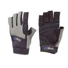 Gul Winter Short Finger Sailing Gloves  - Black/Charcoal