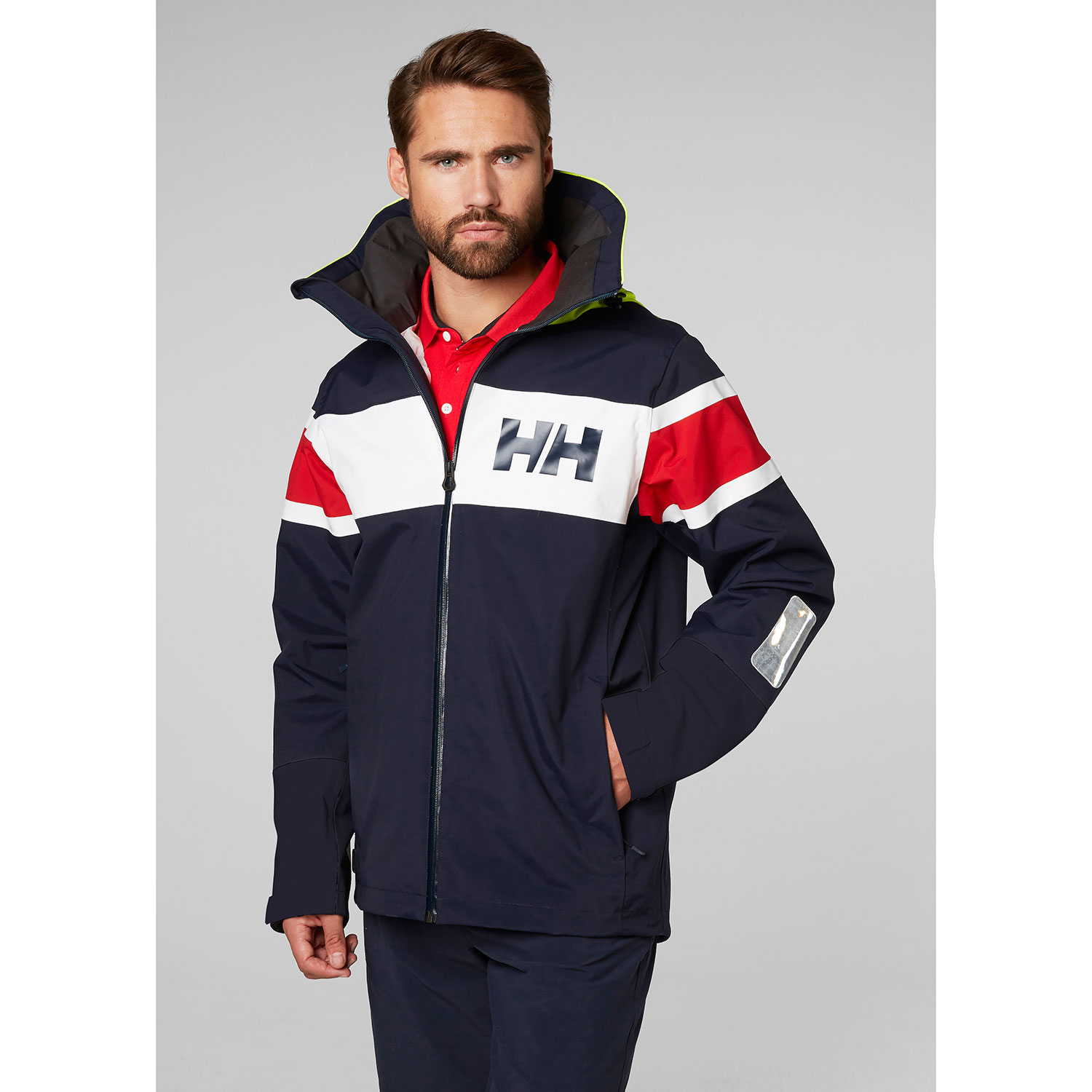 Helly Hansen Salt Flag Jacket - Navy 33909 USA