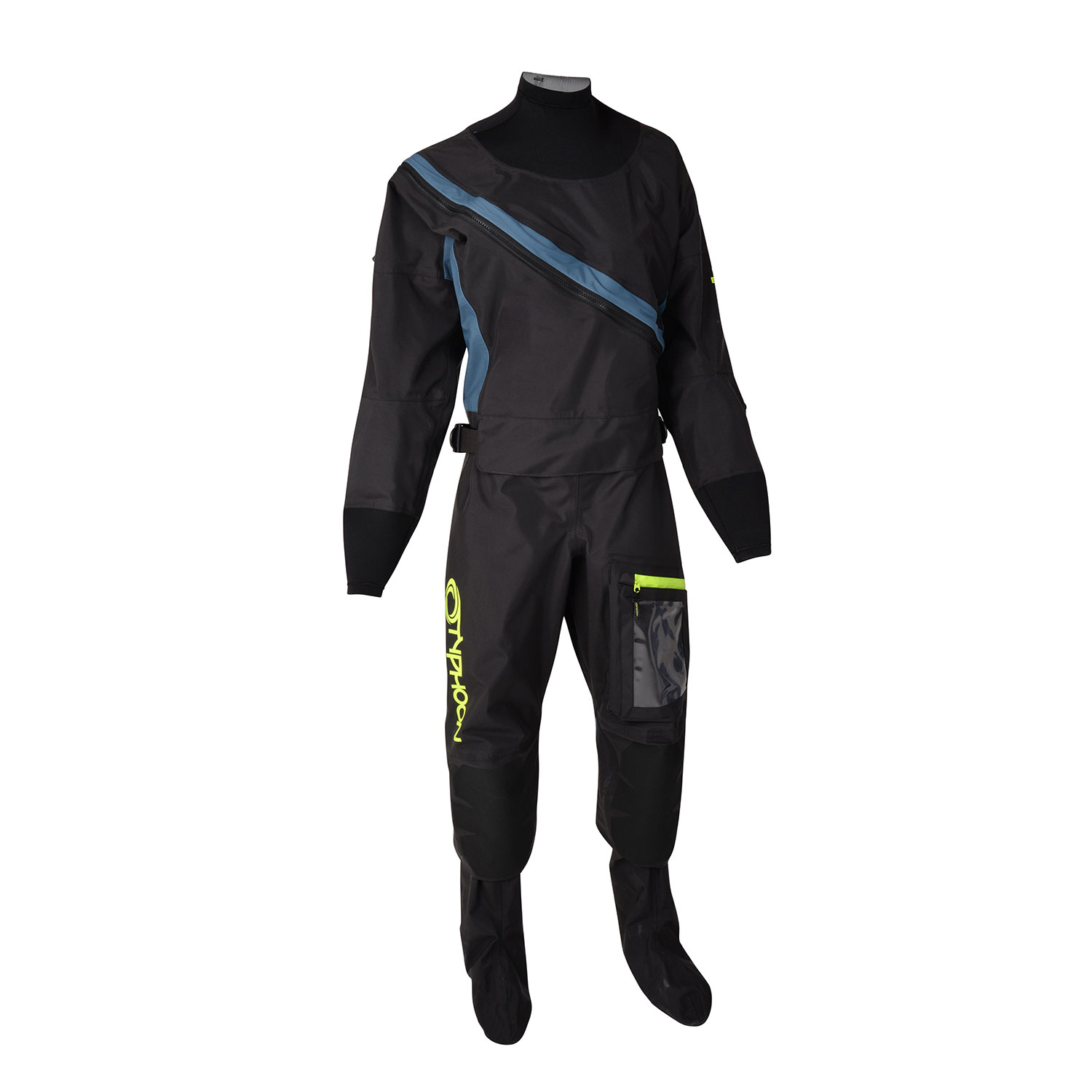 2021 Typhoon Ladies Ezeedon 4 Drysuit 100175 & Undersuit Black