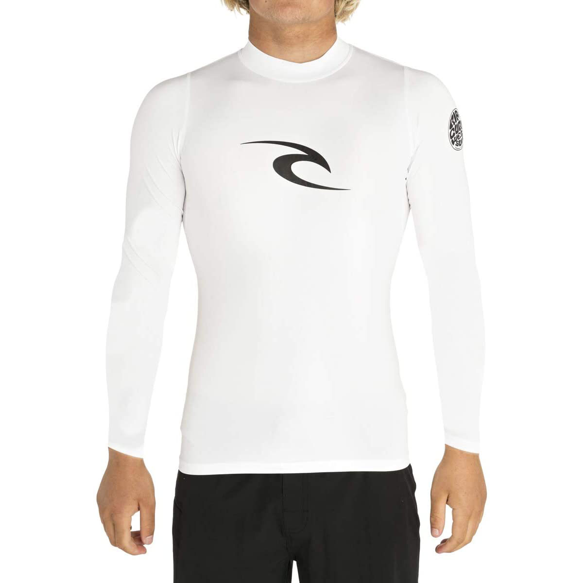 Rip Curl Corpo Long Sleeve UV Rash Guard 2021 White Coast Water Sports