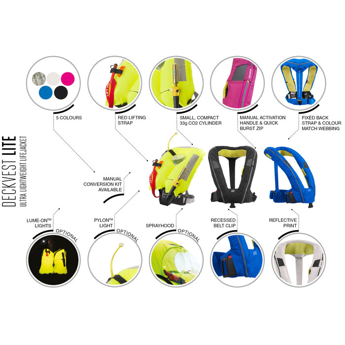 Spinlock Deckvest Lite 170N Life Jacket Black