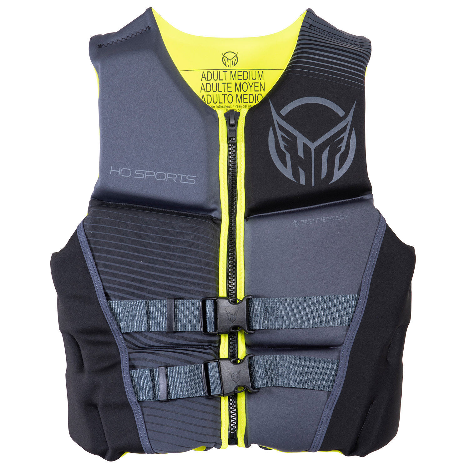 2023 Radar Tidal Ltd Waterski Impact Vest Grey / Reef Blue