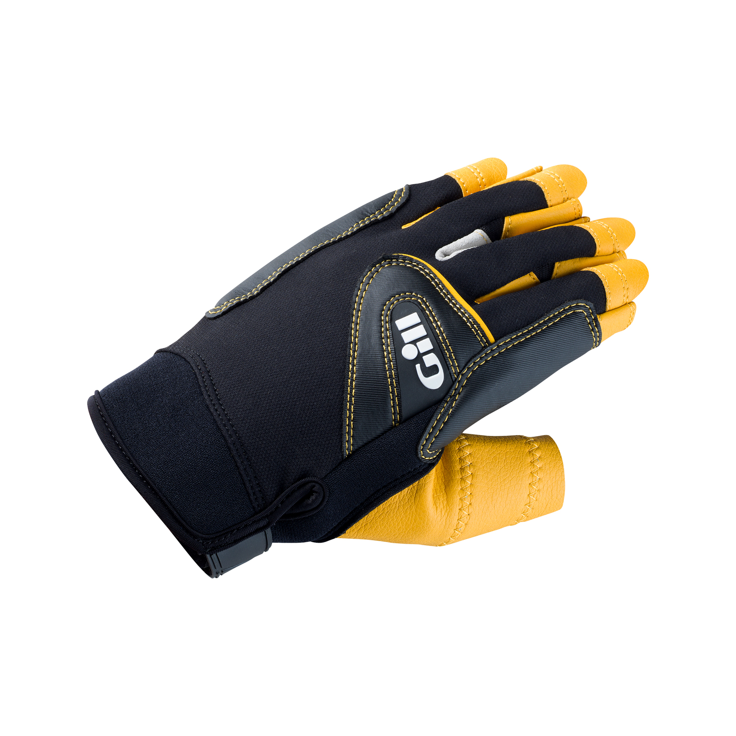 Gill Pro Short Finger Sailing Gloves - Black