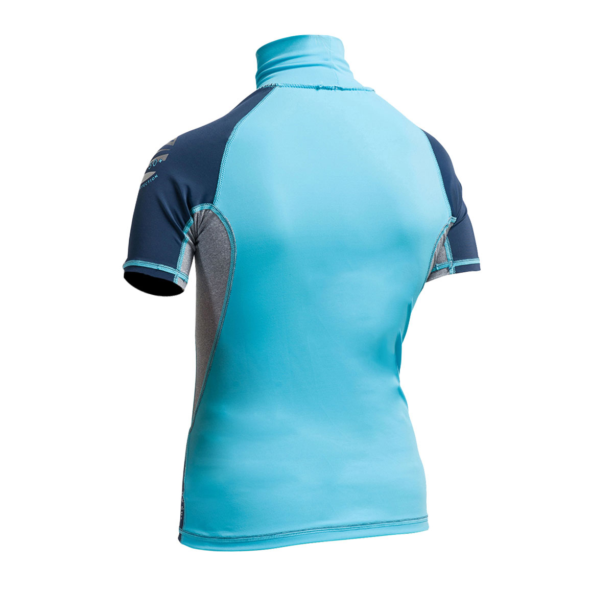 Turquoise//Pink Gul Junior Flatlock UV Protection Sunsuit 2020