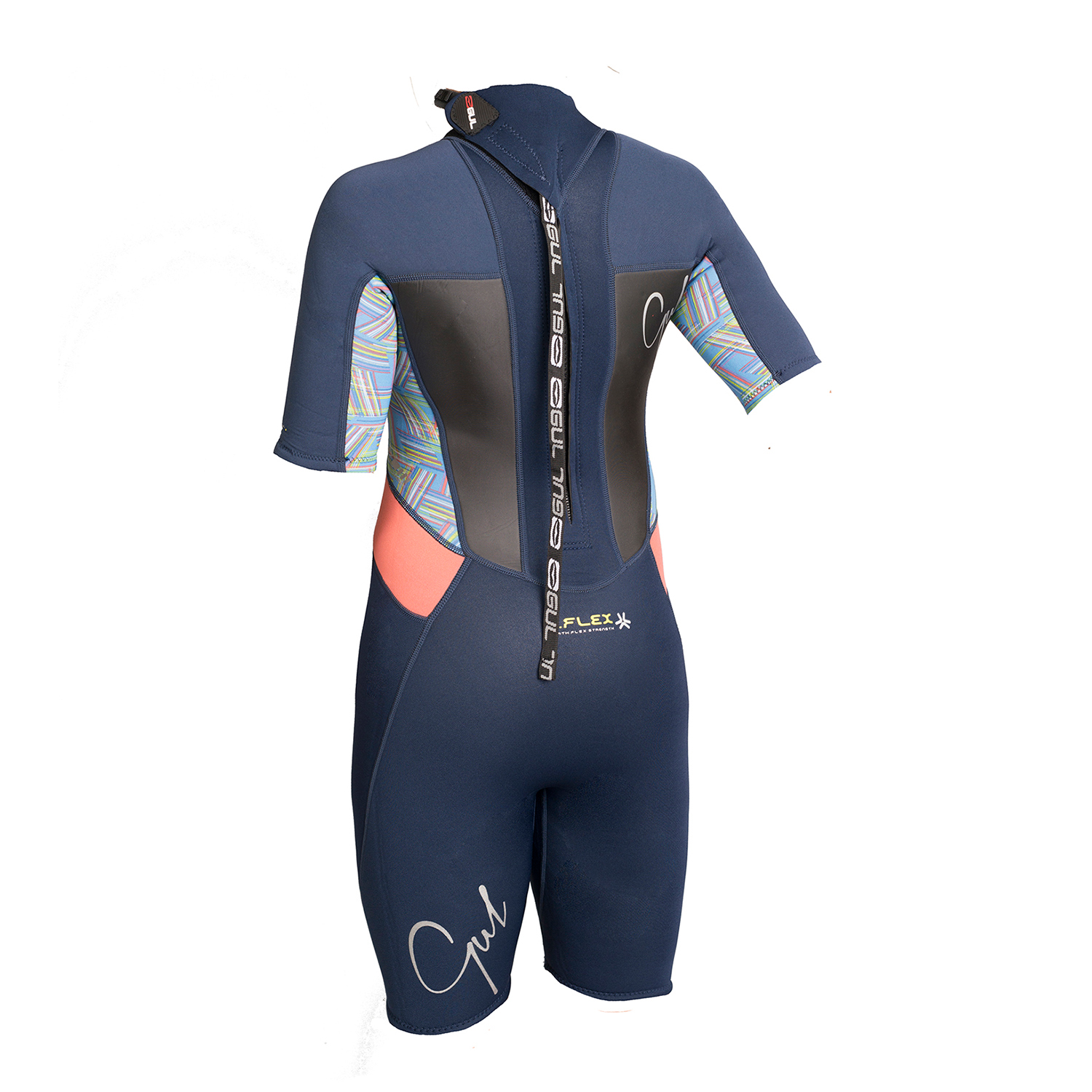 Gul Junior Response 3/2mm Shorty Wetsuit 2023 Navy/Lines