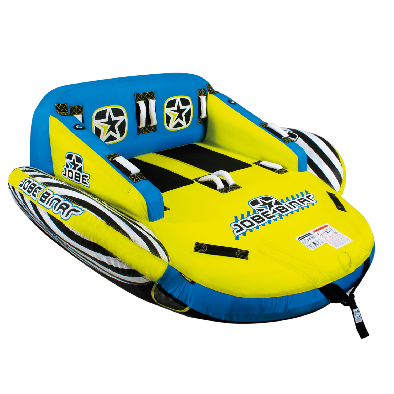 OBrien Le Tube Complete Towable Boat Tube 2022 Blue/Yellow Coast