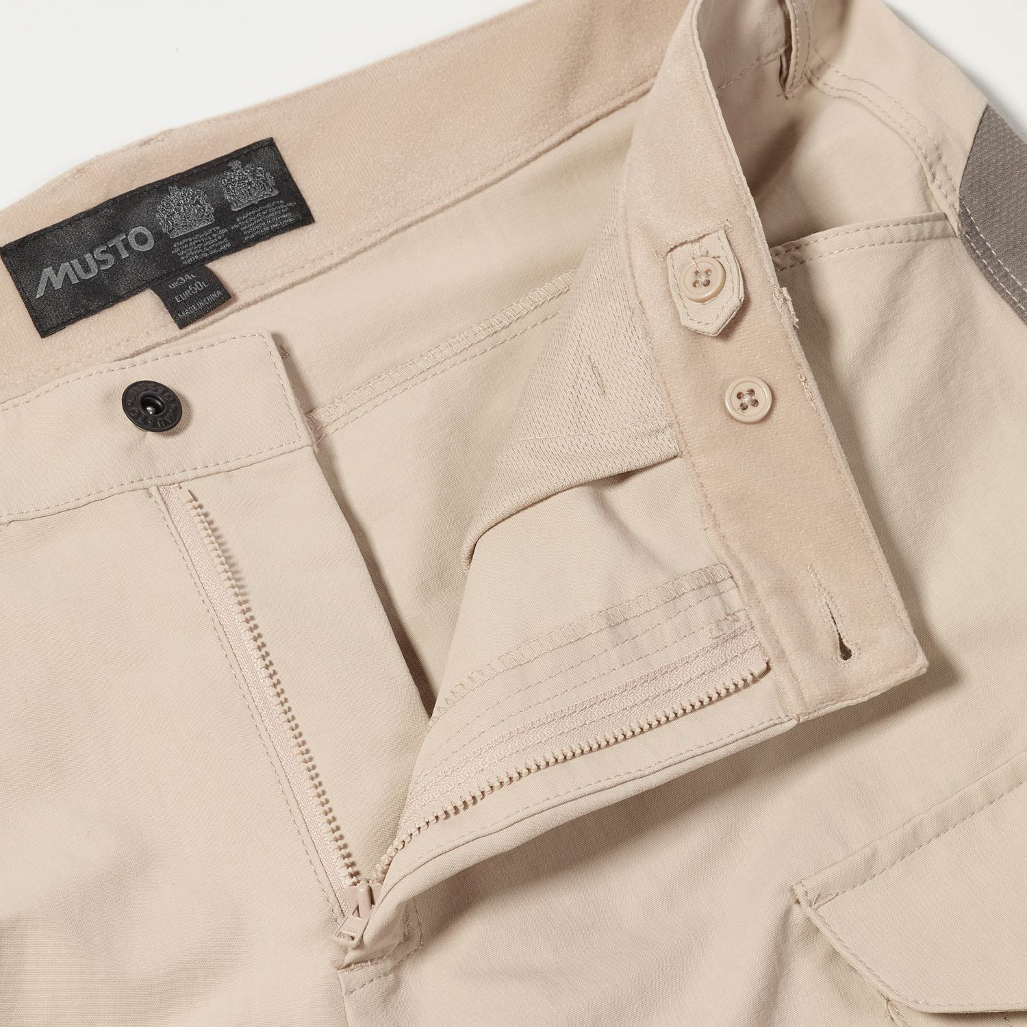 Musto Womens Evo Performance UV Trousers Light Stone Regular Leg