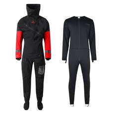 Typhoon Max B 2.0 Drysuit & Undersuit | Con-Zip |  - Black Red