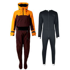 Typhoon Womens Sea Kayak HE Drysuit & Undersuit |  - Tangerine/Plum