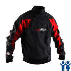 Gul Ballistic Taped Junior Spraytop / Waterproof Cag - Black/Red
