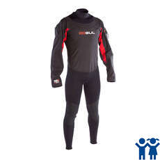 Gul Youth Ballistic Semi Dry Drysuit - Black/Red