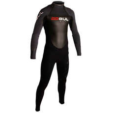 Gul Profile Blindstitch Steamer 3/2mm Mens Wetsuit - Black/Graphite