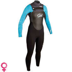 Gul Profile CZ Blindstitch Steamer 3/2mm Womens Wetsuit - Blk/Turq
