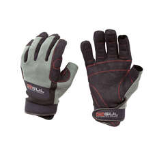 Gul Summer Three Finger Junior Sailing Glove  - Black/Charcoal