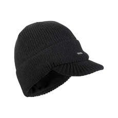 Gill Mens Peak Knit Beanie - Black Gill Mens Peak Knit Beanie - Black