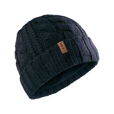 Gill Cable Knit Beanie - Navy