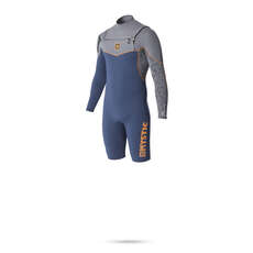 Mystic ARTISTIC 3/2 GBS Longarm Shorty Front Zip Wetsuit - Navy Mystic ARTISTIC 3/2 GBS Longarm Shorty Front Zip Wetsuit - Navy
