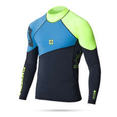 Mystic Crossfire Longleeve Rashvest - Marine Blue