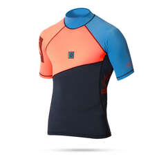 Mystic Crossfire Shortsleeve Rashvest - Coral