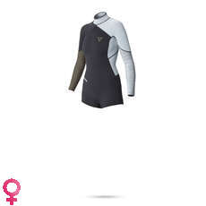 Mystic Womens DIVA 3/2mm Flatlock Longarm BZ Super Shorty - Grey Mystic Womens DIVA 3/2mm Flatlock Longarm BZ Super Shorty - Grey