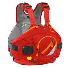 Palm AMP White Water PFD Buoyancy Aid - Red
