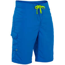 Palm Skyline Board Shorts  - Blue