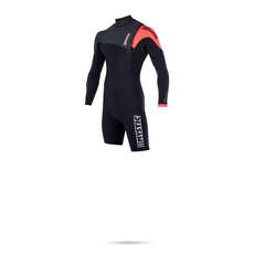 Mystic MAJESTIC 3/2 GBS ZIPFREE Longarm Shorty Wetsuit - Black