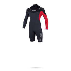 Mystic LEN10 3/2 GBS Double FZ Longarm Shorty Wetsuit - Black