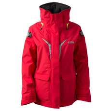 Gill OS3 Womens Coastal Sailing Jacket  - Red