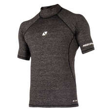Magic Marine Cube Short Sleeve Rash Vest  - Black