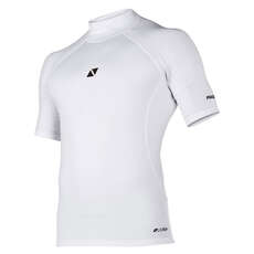 Magic Marine Cube Short Sleeve Rash Vest  - White