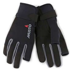 Musto Essential Long Finger Sailing Gloves - 2023 - Black