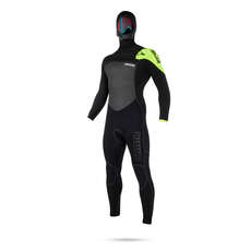 Mystic LEGEND Hooded 5/3 GBS Fast Dry Wetsuit - Black/Lime Mystic LEGEND Hooded 5/3 GBS Fast Dry Wetsuit - Black/Lime