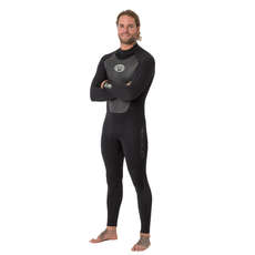 Animal Lava 5/4 Blindstitched Backzip Wetsuit - Black
