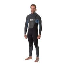 Animal Lava 5/4 Blindstitched Chest Zip Wetsuit - Pewter Blue
