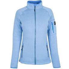 Gill Womens Knit Fleece Jacket  - Light Blue