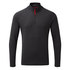 Gill Mens UV Tec Zip Neck Long Sleeve Tee 2023 - Charcoal