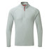 Gill Mens UV Tec Zip Neck Long Sleeve Tee - Grey