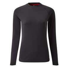 Gill Womens UV Tec Long Sleeve Tee  - Charcoal