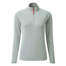 Gill Womens UV Tec Long Sleeve Zip Tee 2023 - Grey