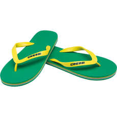 Cressi Beach Flip Flops - Green/Yellow