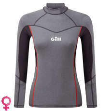 Gill Womens Pro Rash Vest Long Sleeve - Grey - 5020W