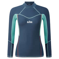 Gill Womens Pro Rash Vest Long Sleeve - Ocean