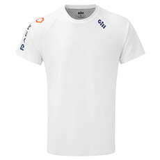 Gill Race Short Sleeve T-Shirt - White - RS36