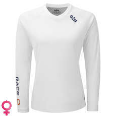 Gill Womens Long Sleeve Race T-Shirt - WHITE - RS37W Gill Womens Long Sleeve Race T-Shirt - WHITE - RS37W