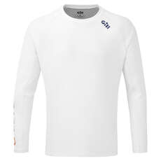 Gill Race Long Sleeve T-Shirt - White - RS37