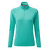2023 Gill Womens UV Tec Long Sleeve Zip Tee - Turquoise - UV009W