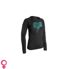 Gul Women Long Sleeve Tee Fit Rashvest - Black - RG0370-B7 Gul Women Long Sleeve Tee Fit Rashvest - Black - RG0370-B7