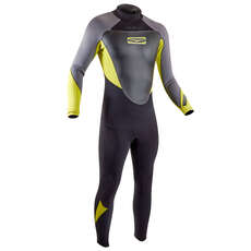 Gul Response 3/2mm Blindstitched Wetsuit - Black/Lime - RE1231-B7