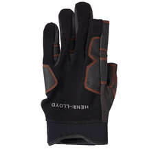 Henri Lloyd Pro Grip Long Finger Sailing Gloves - Black